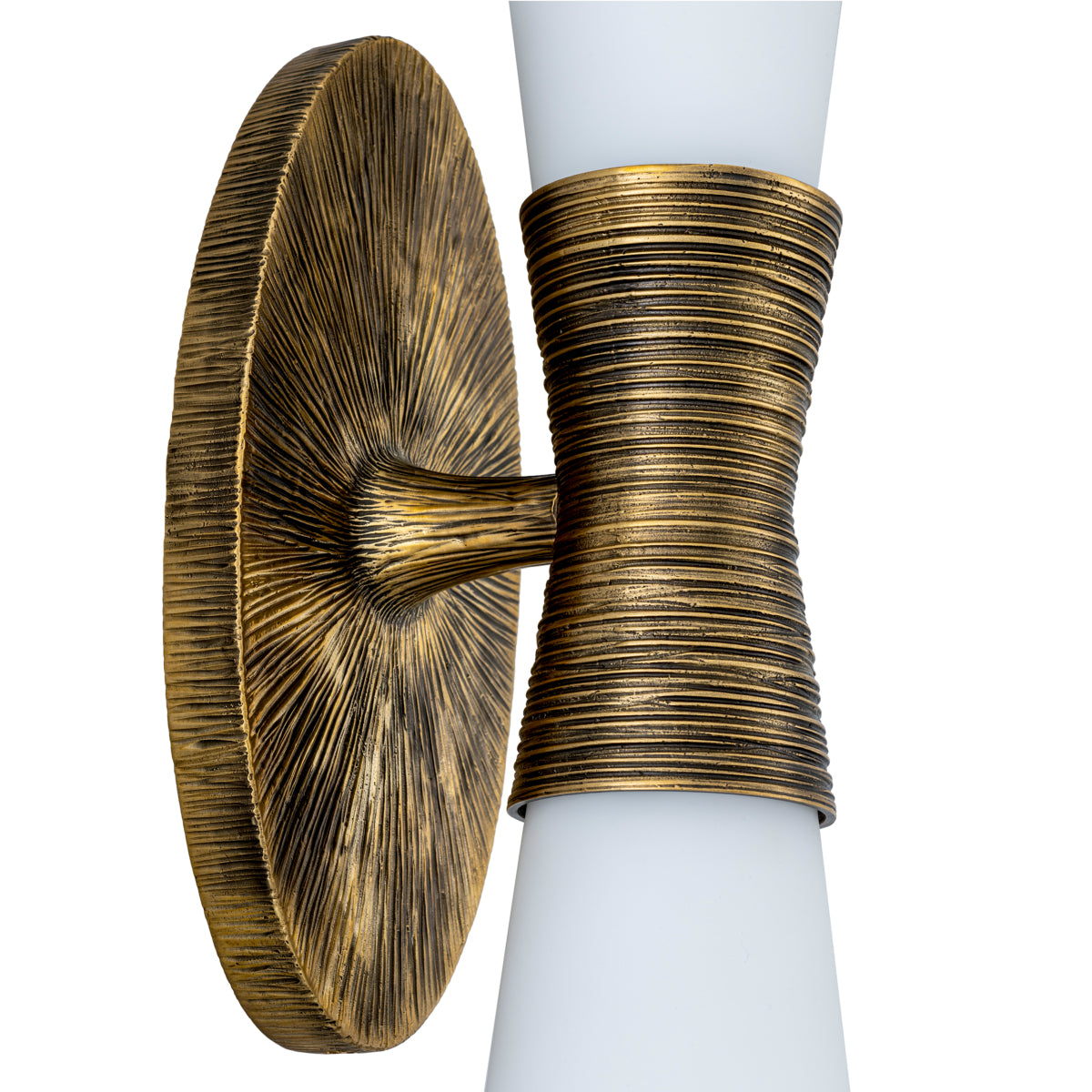 White Glass Wall Lamp Nolita | Cabothousefurniture.com