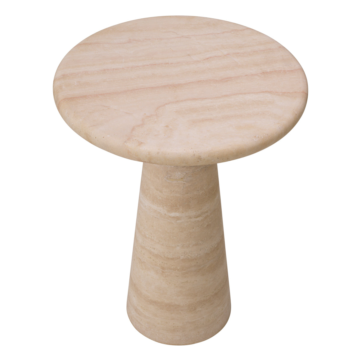 Limestone Pedestal Side Table Adrian