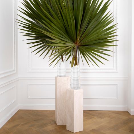Hexagonal Travertine Column Cuneo | Cabothousefurniture.com