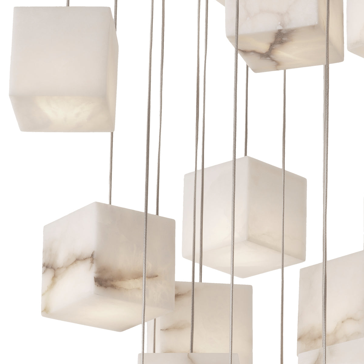 Alabaster Blocks Chandelier Duboce