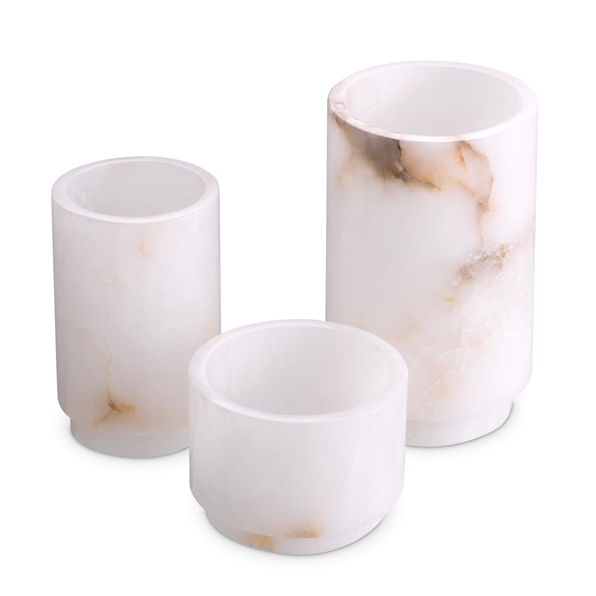 Alabaster Tealight Holders (3) Leonidas