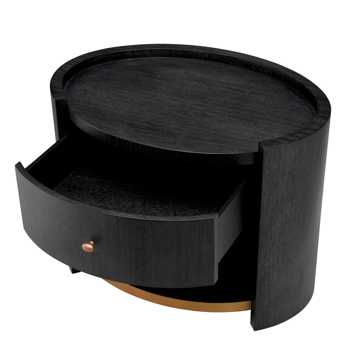 Oval Oak Nightstand Rosemberg | Cabothousefurniture.com