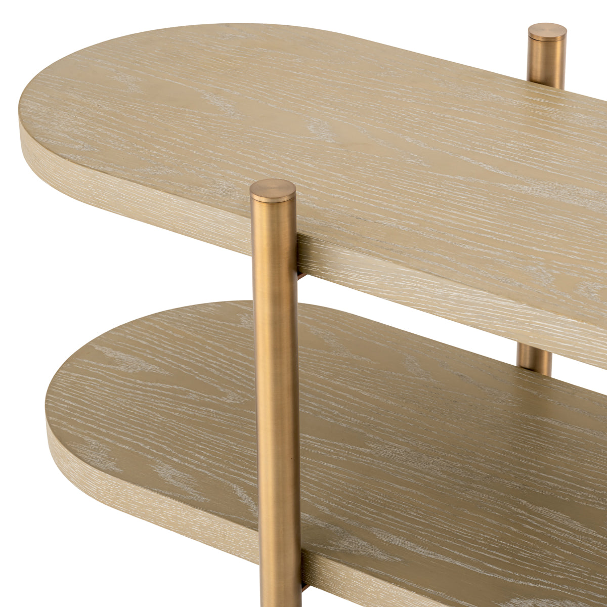 Washed Oak Shelf Cabinet Scario | Cabothousefurniture.com