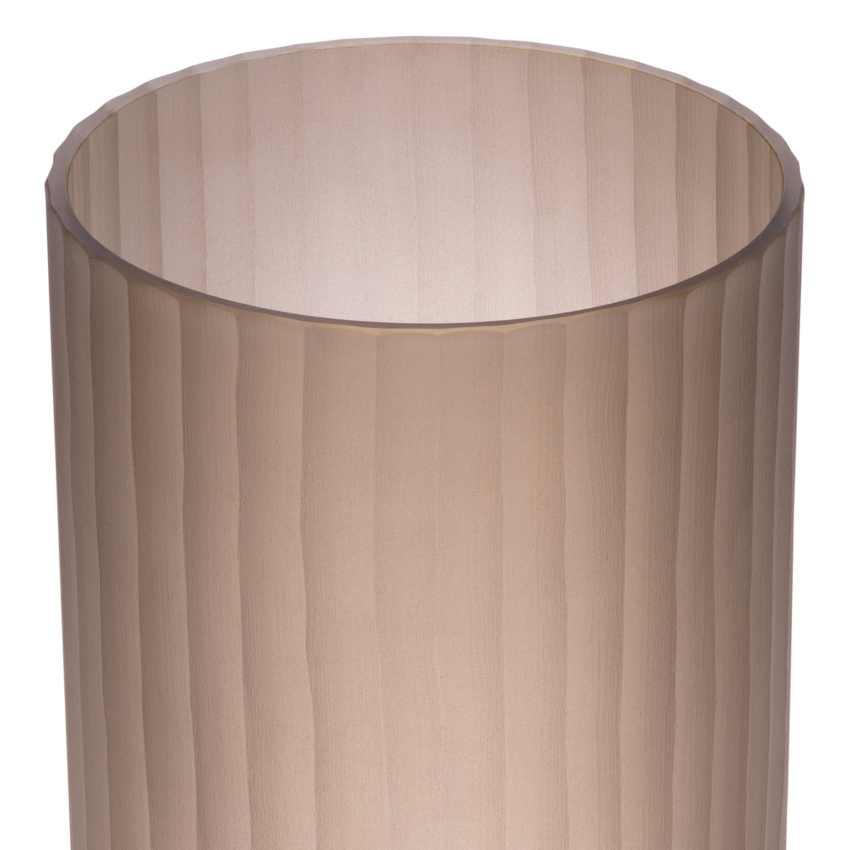 Brown Frosted Glass Vase Haight | Cabothousefurniture.com