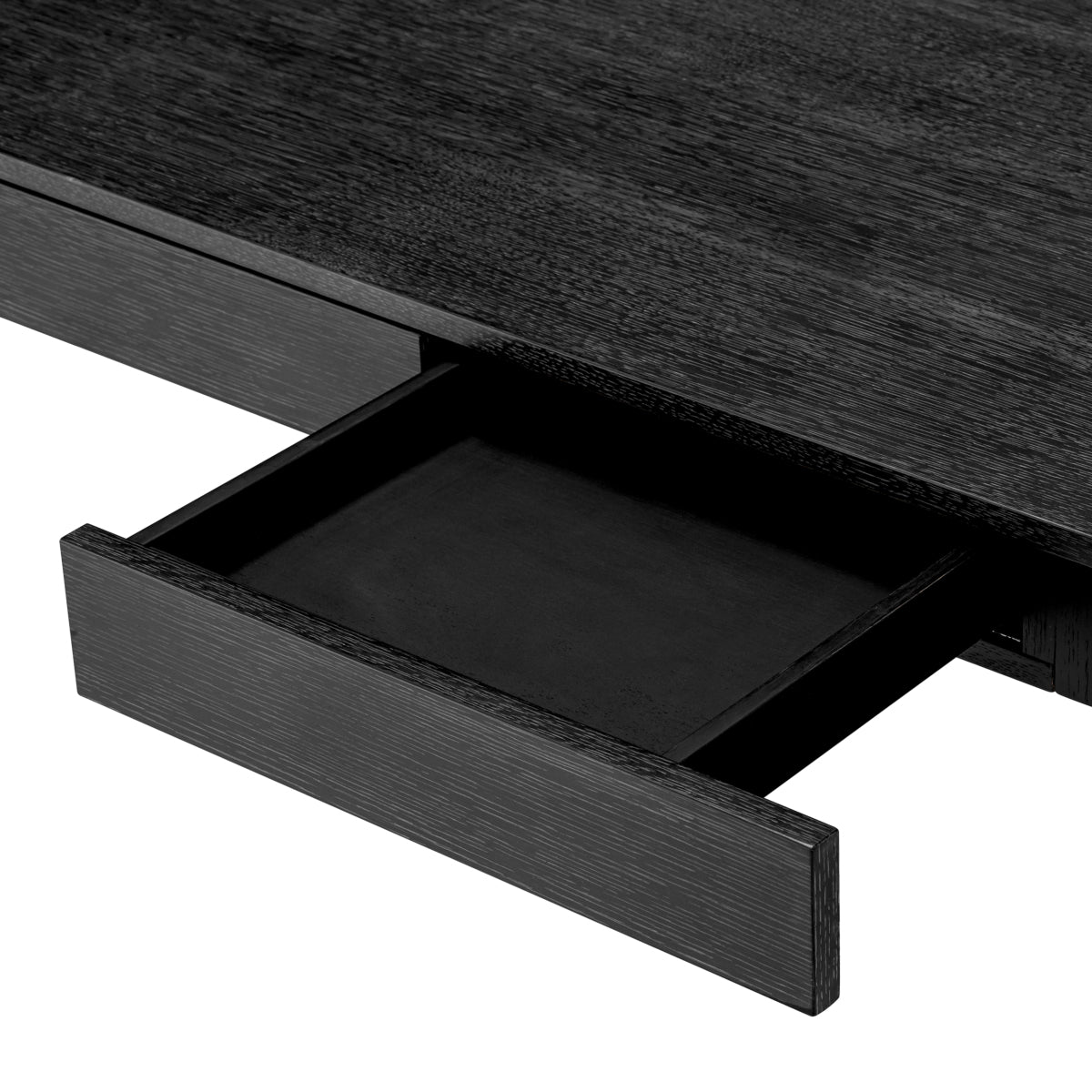 Charcoal Gray Oak Desk Rovigo