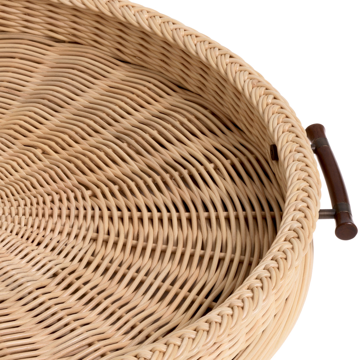 Natural Rattan Round Tray Vimini