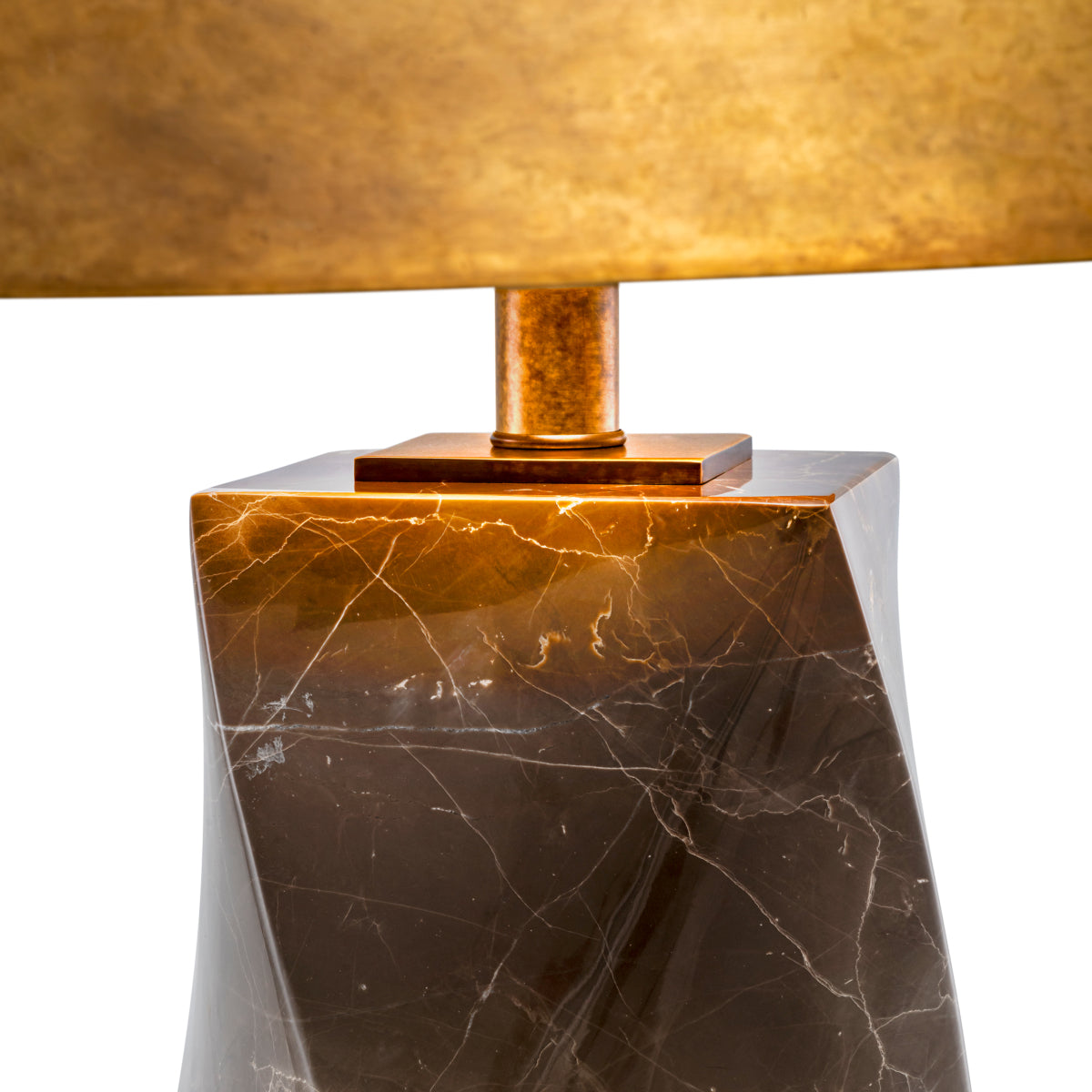 Vintage Brass Table Lamp Camelia | Cabothousefurniture.com