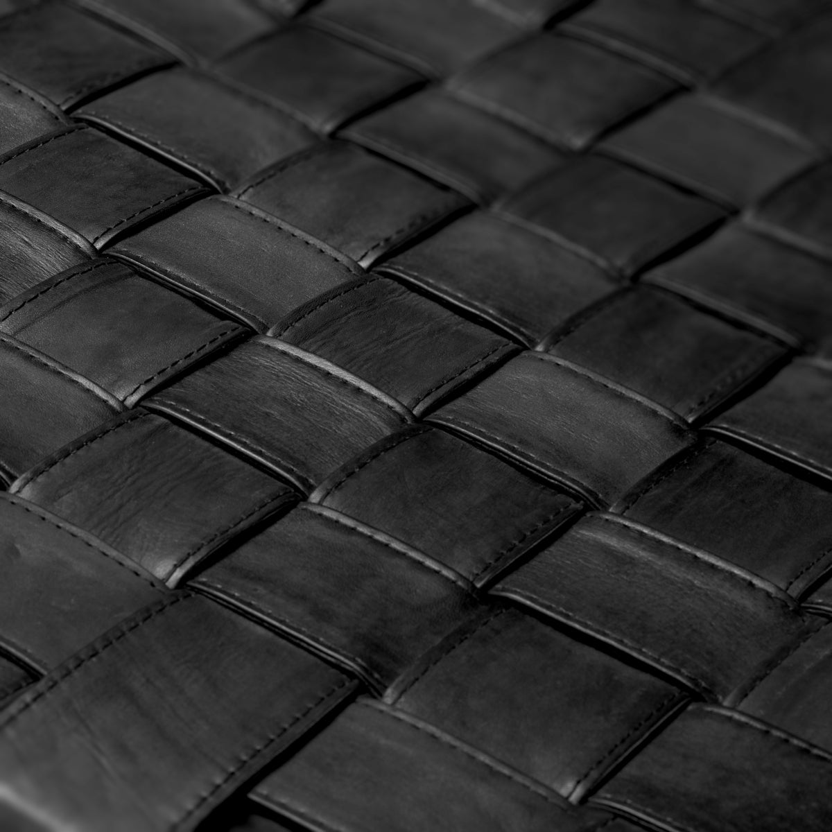 Woven Leather Dining Chair Tiberio | Cabothousefurniture.com