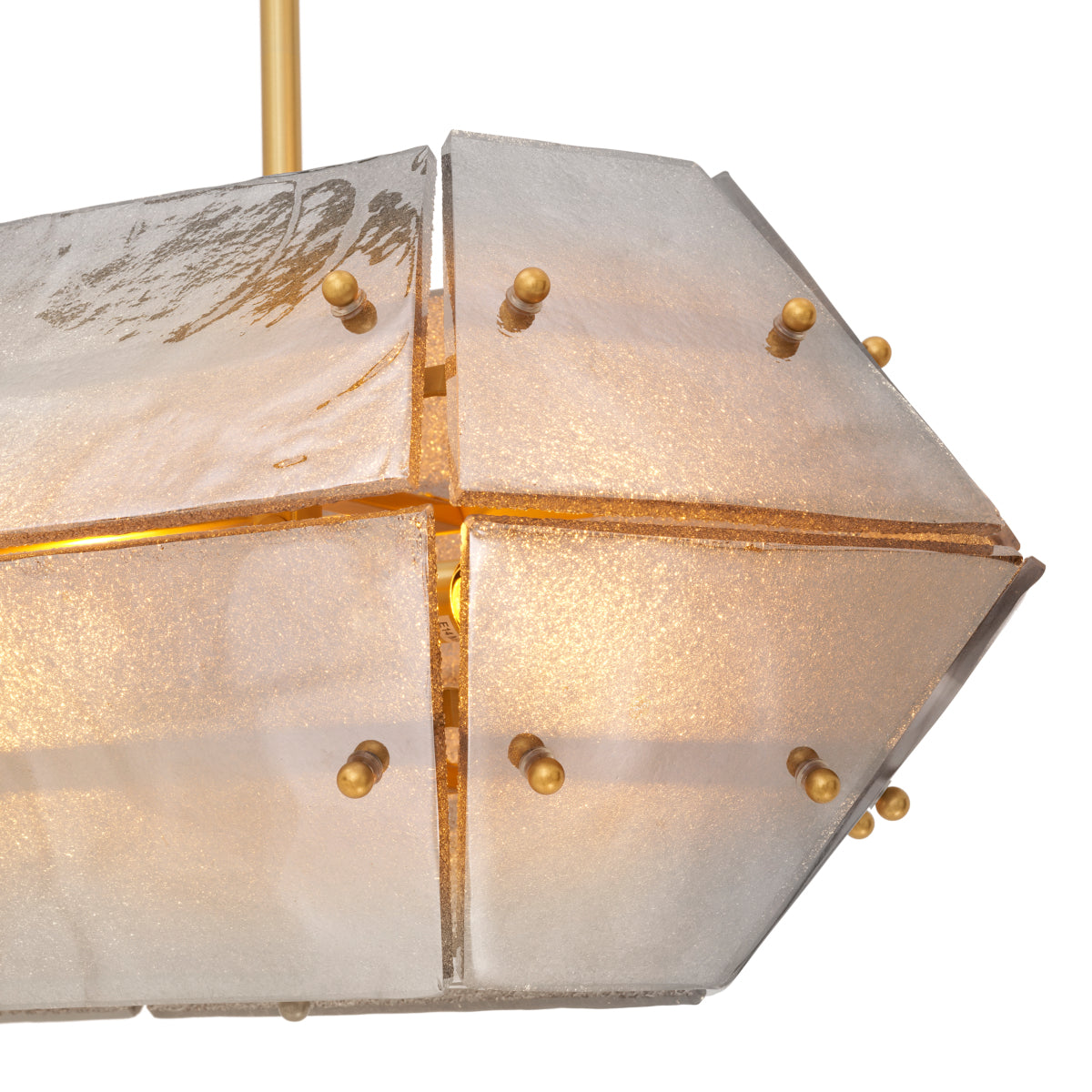 Glass Panels Chandelier Ferrucci | Cabothousefurniture.com