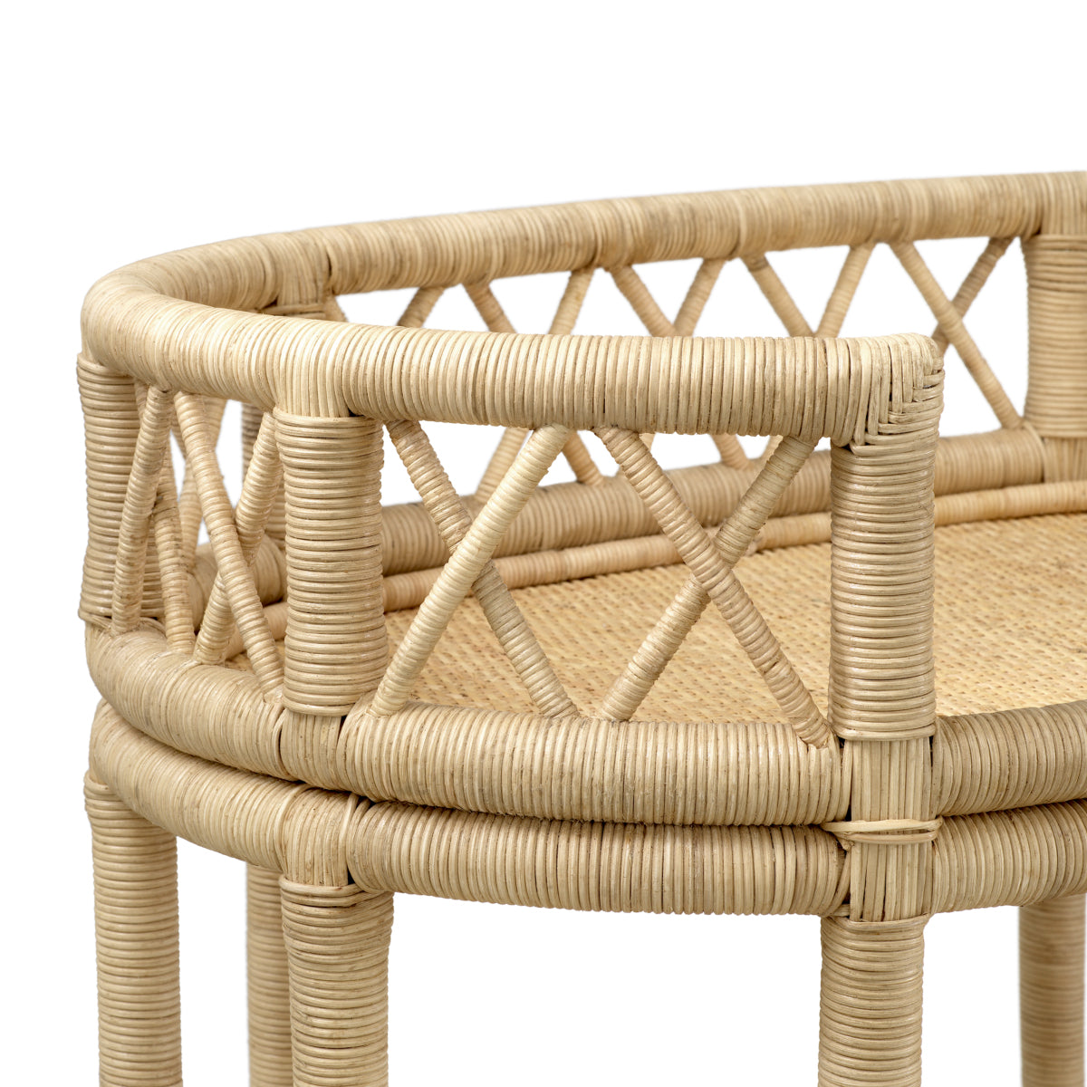 Natural Rattan Trolley Dorini | Cabothousefurniture.com