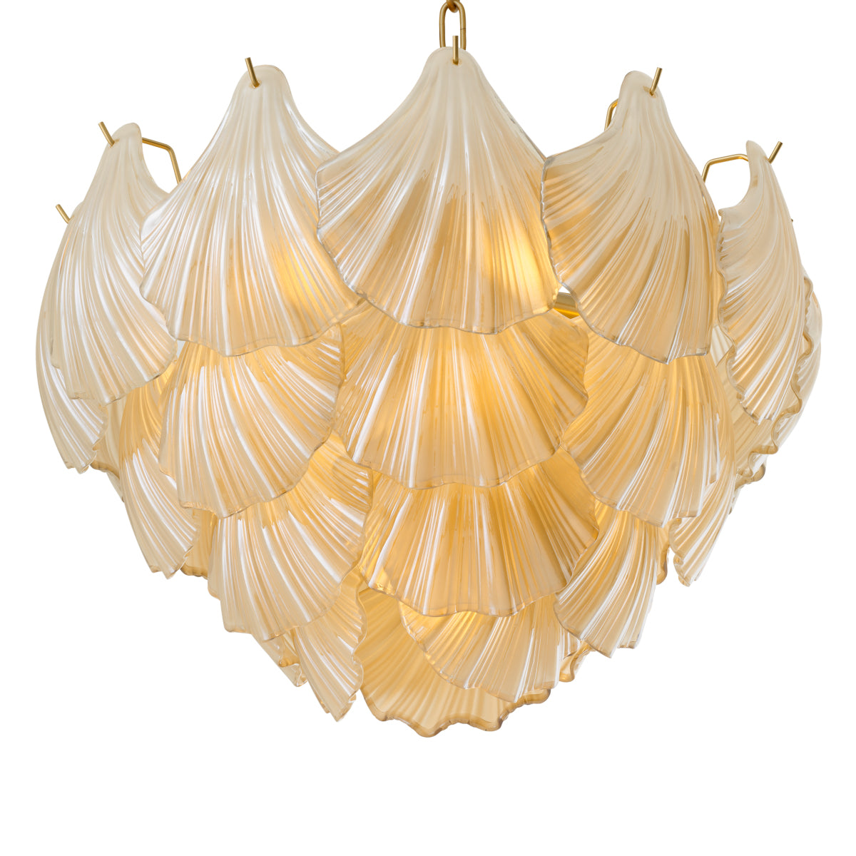 Glass Layered Chandelier Ibiza | Cabothousefurniture.com