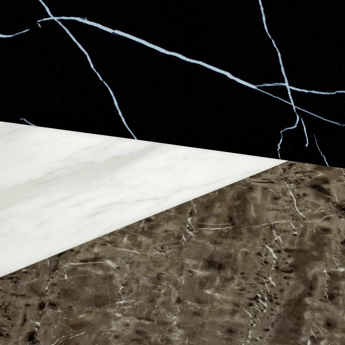 Copper Base Dining Table Tricolori | Cabothousefurniture.com