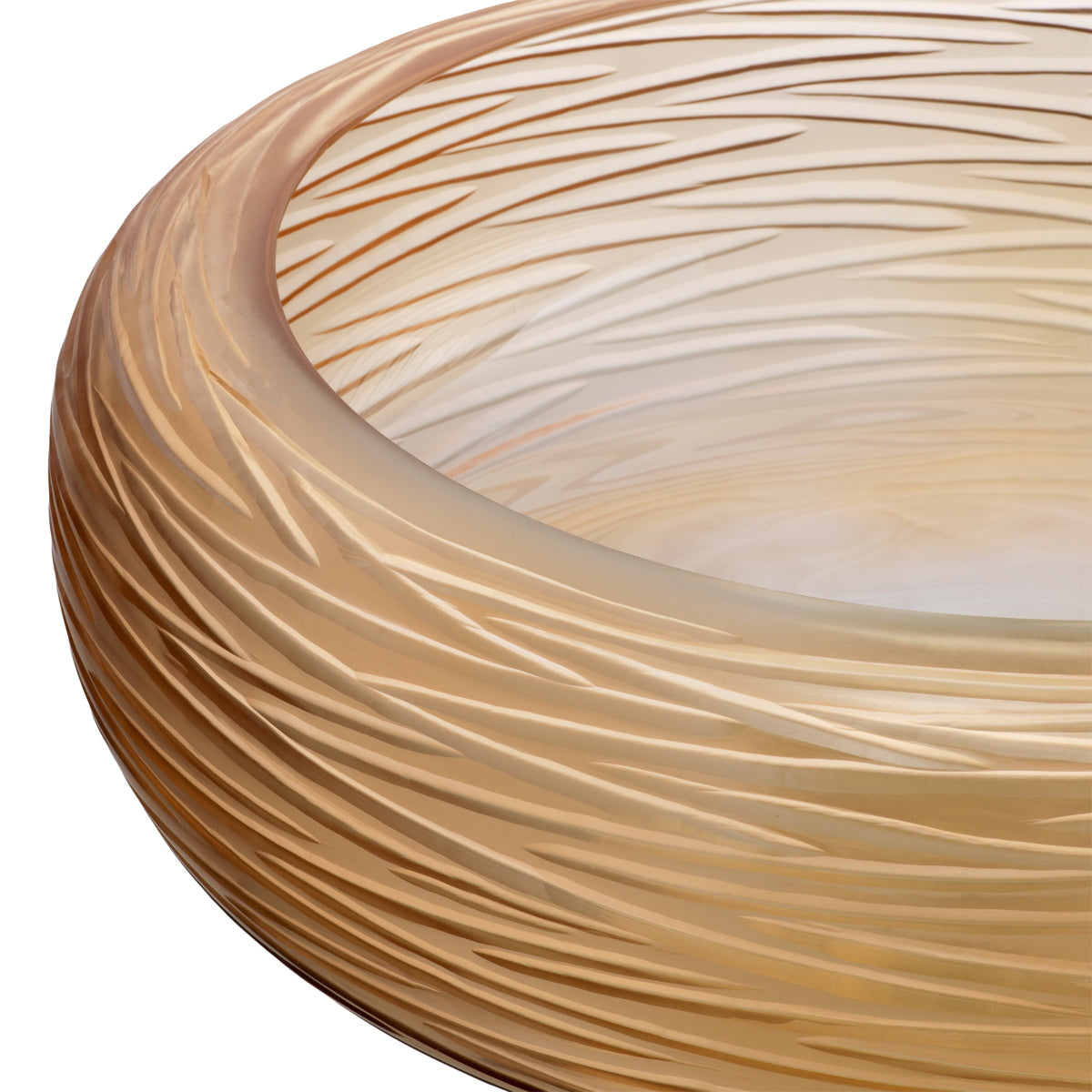 Peach Handblown Bowl Alessio | Cabothousefurniture.com