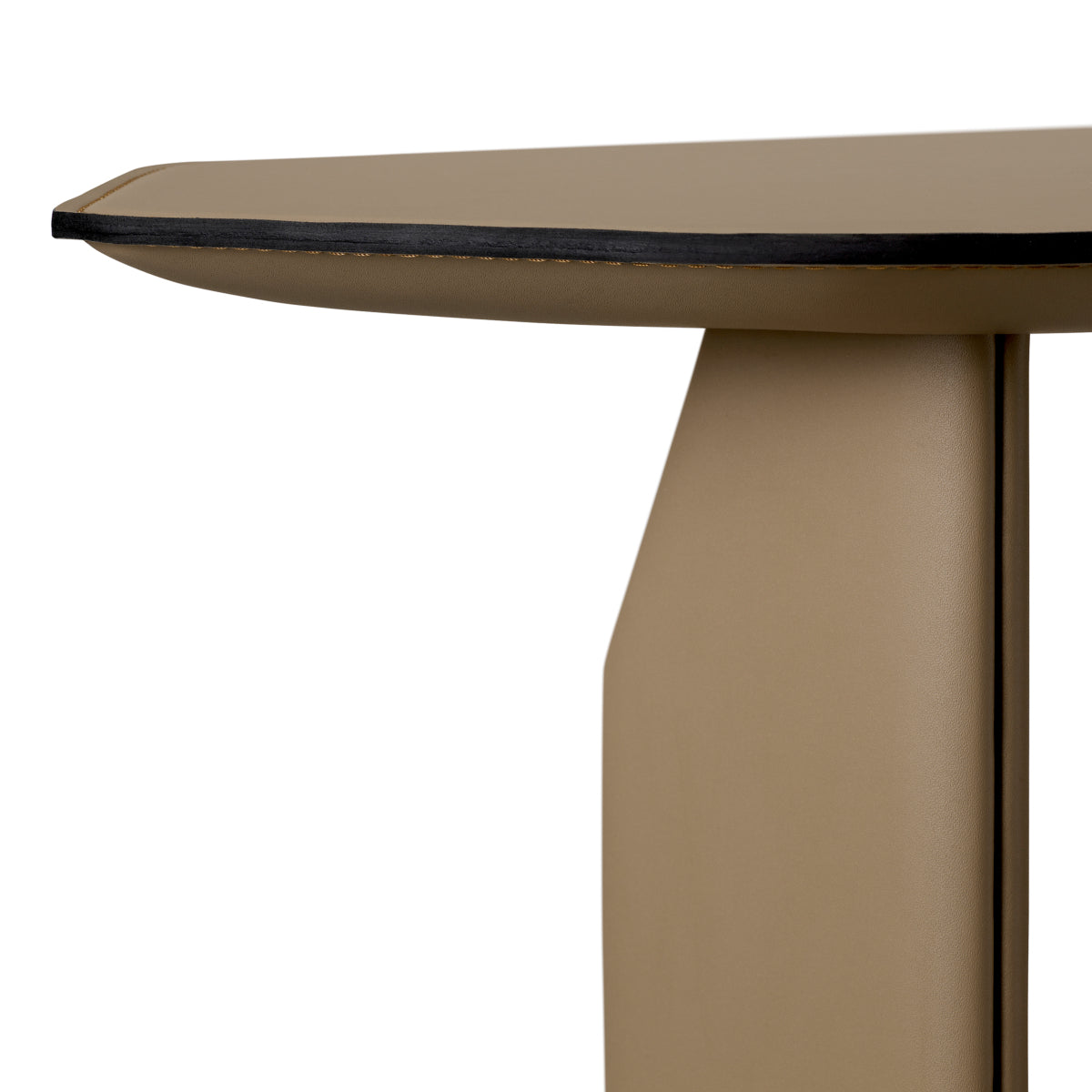 Leather Wrapped Side Table Maurizio