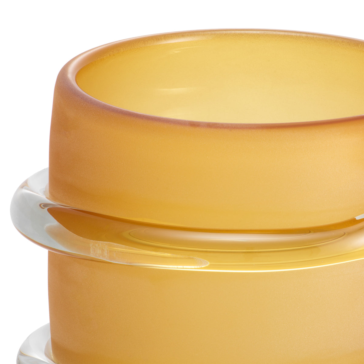 Yellow Glass Vase Eliano | Cabothousefurniture.com