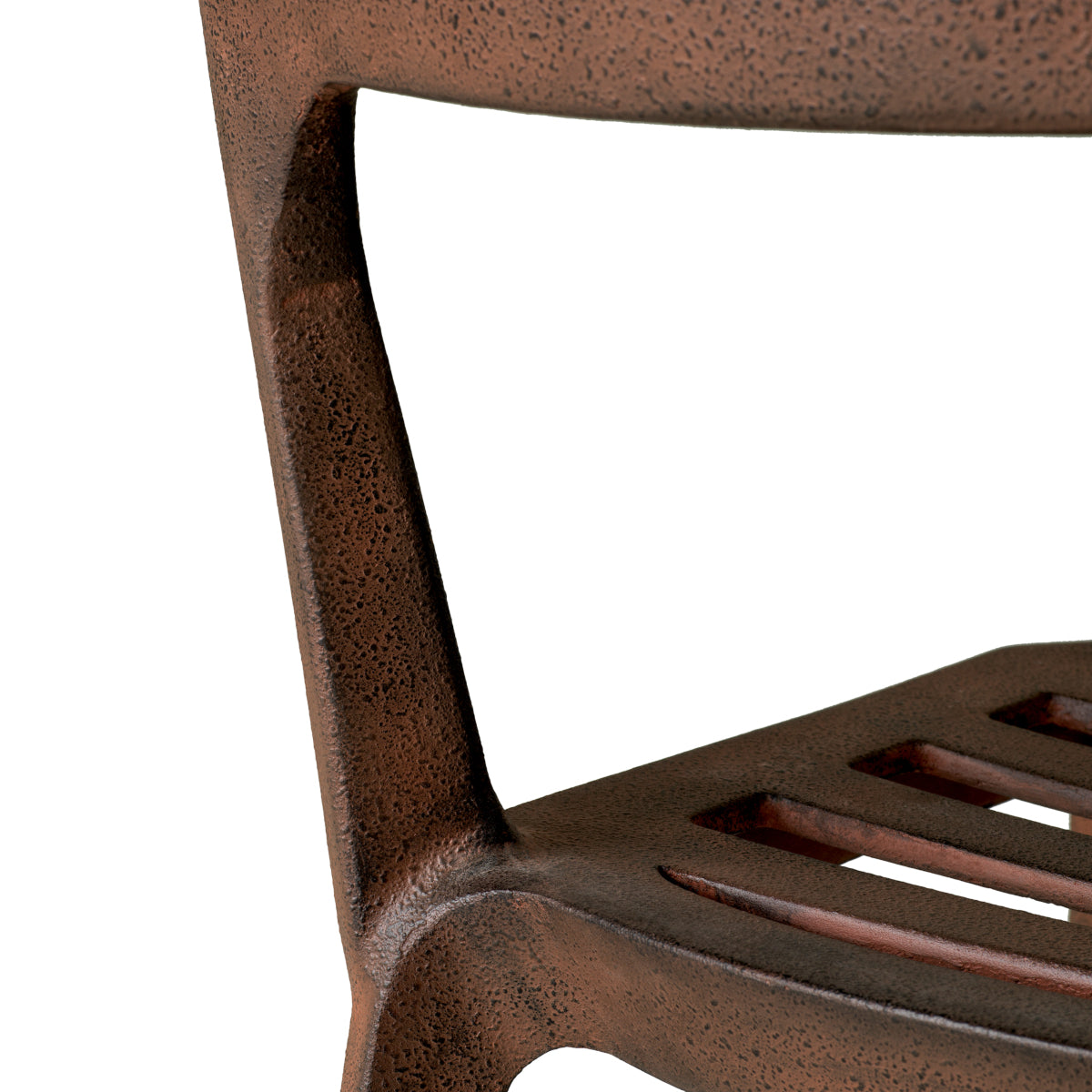 Oxidized Aluminum Dining Chair Quentin | Cabothousefurniture.com