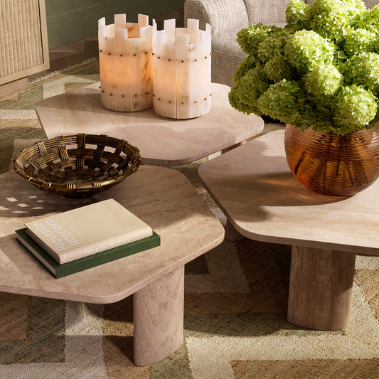 Travertine Coffee Table Zenitho | Cabothousefurniture.com