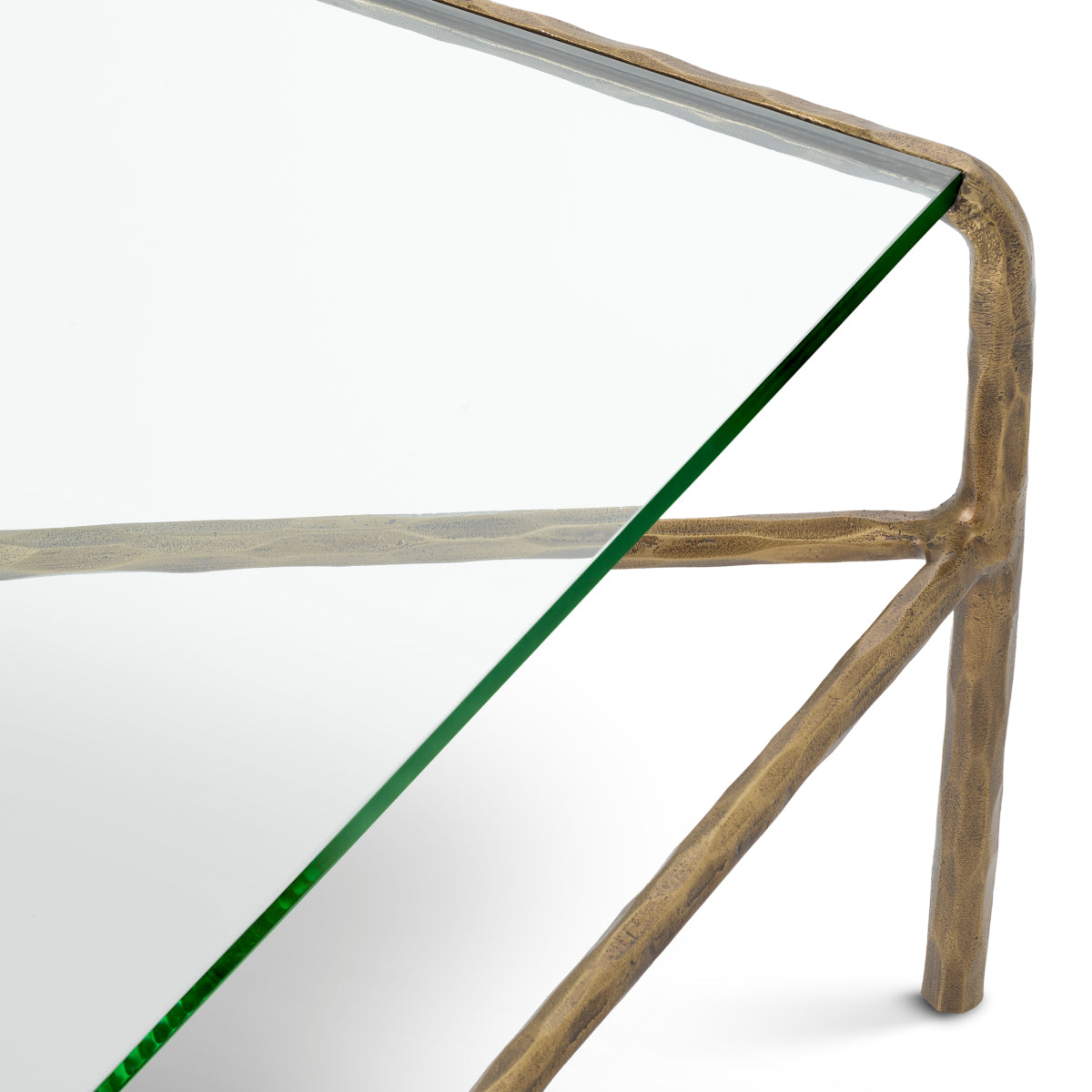 Brass Coffee Table Xandria | Cabothousefurniture.com