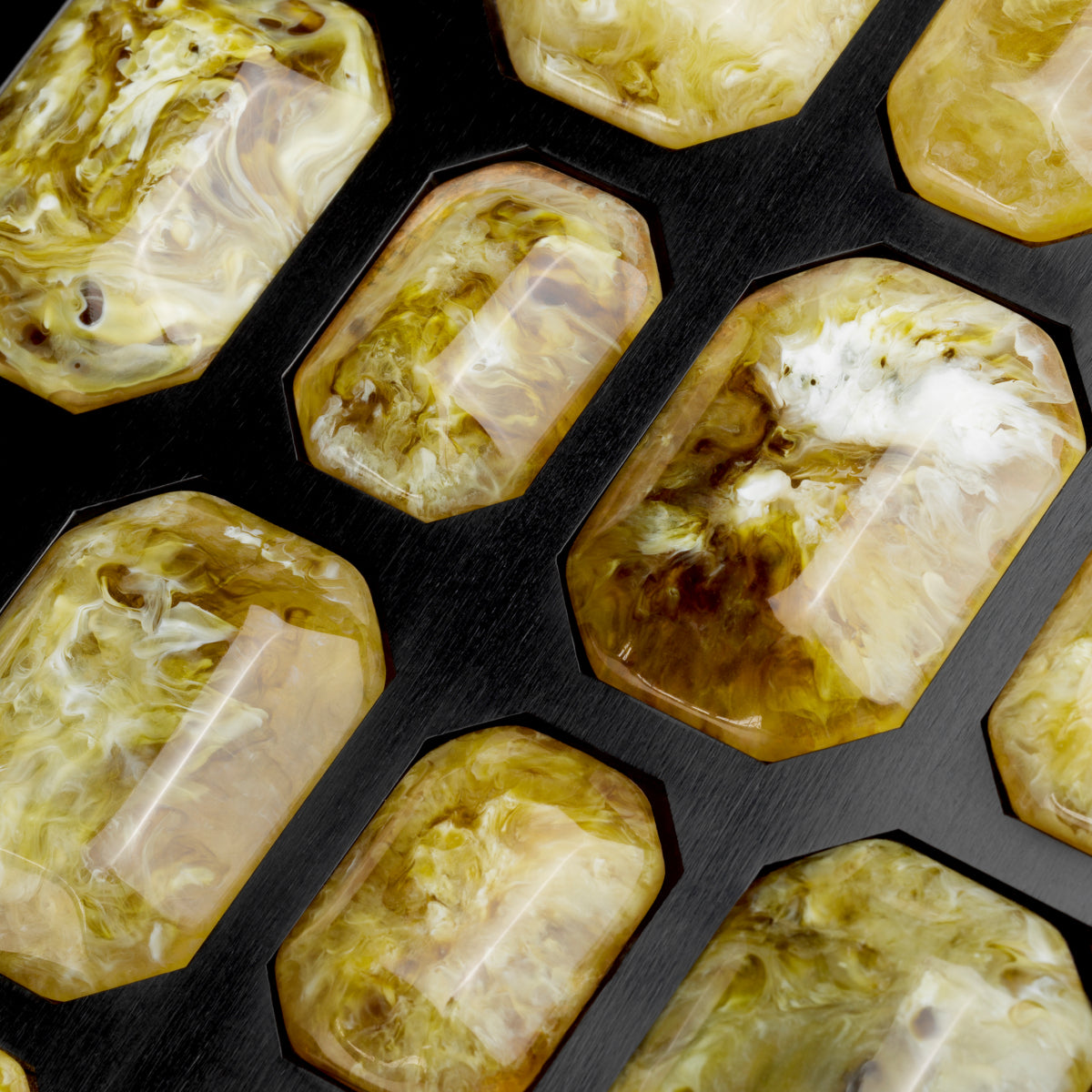 Black Faux Amber Box Lucida | Cabothousefurniture.com