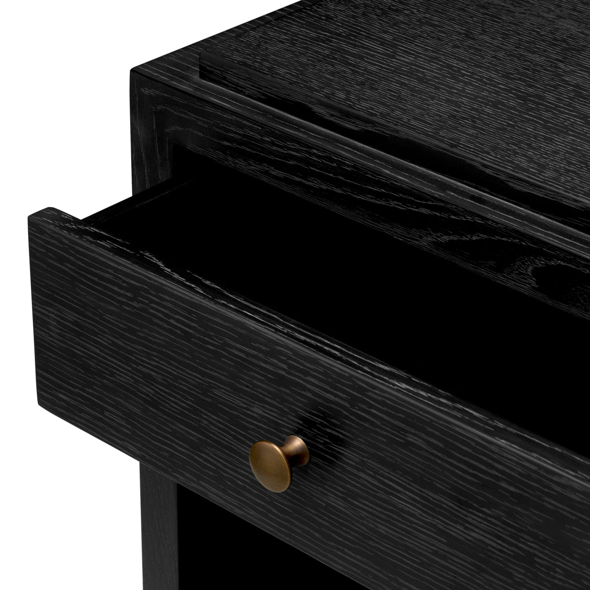 Oak Wooden Nightstand ArtDeco | Cabothousefurniture.com