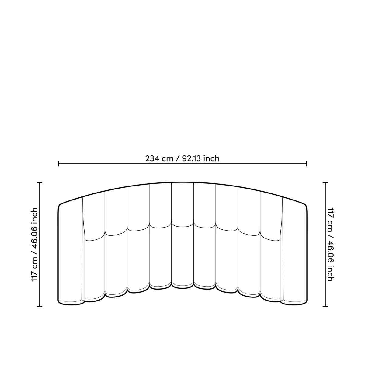 Channeled Boucle Sofa S Kelly