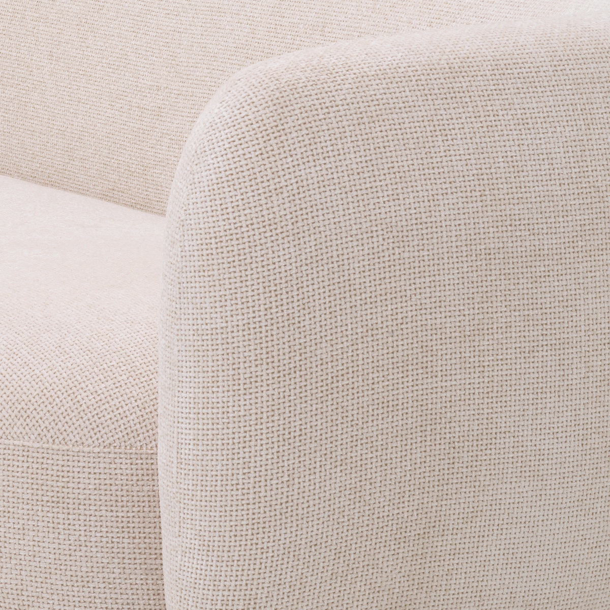 White Curved Sofa Roxy