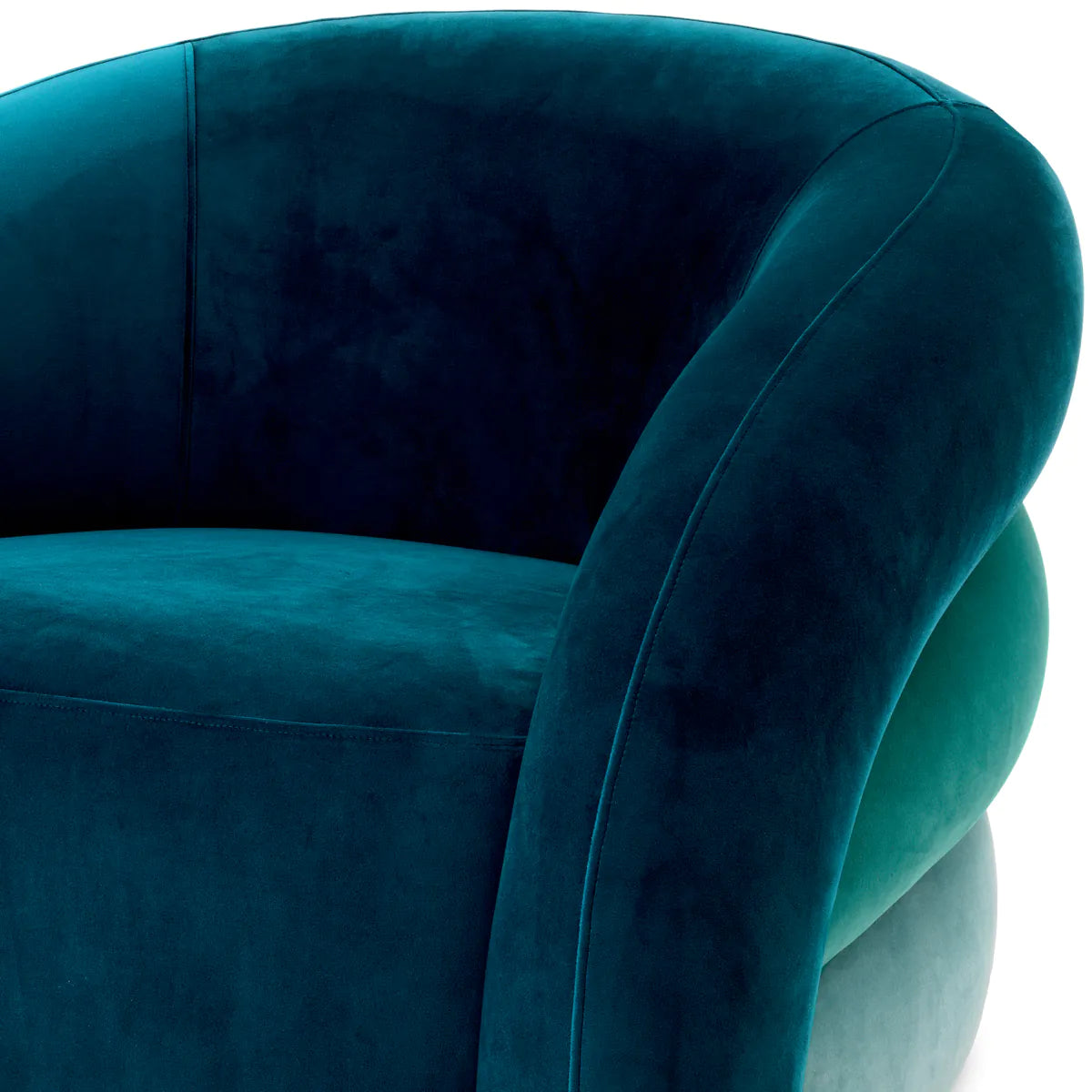 Curved Swivel Armchair Novelle | Cabothousefurniture.com