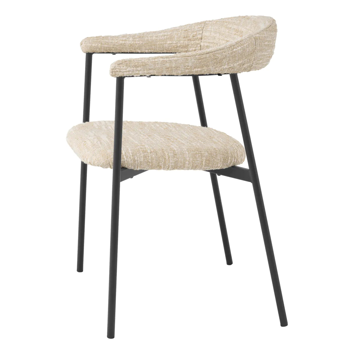 Bouclé Dining Chairs (2) Julio | Cabothousefurniture.com