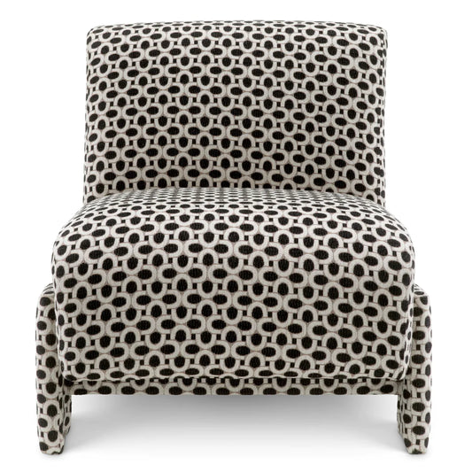 Black Upholstered Accent Chair Rockdale | Cabothousefurniture.com
