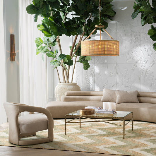 Beige Leather-Look Chair Voletta | Cabothousefurniture.com