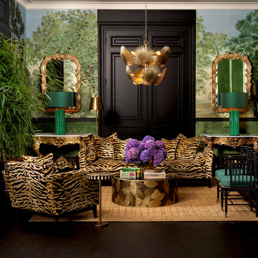 Animal Print Lounge Chair Flux | Cabothousefurniture.com