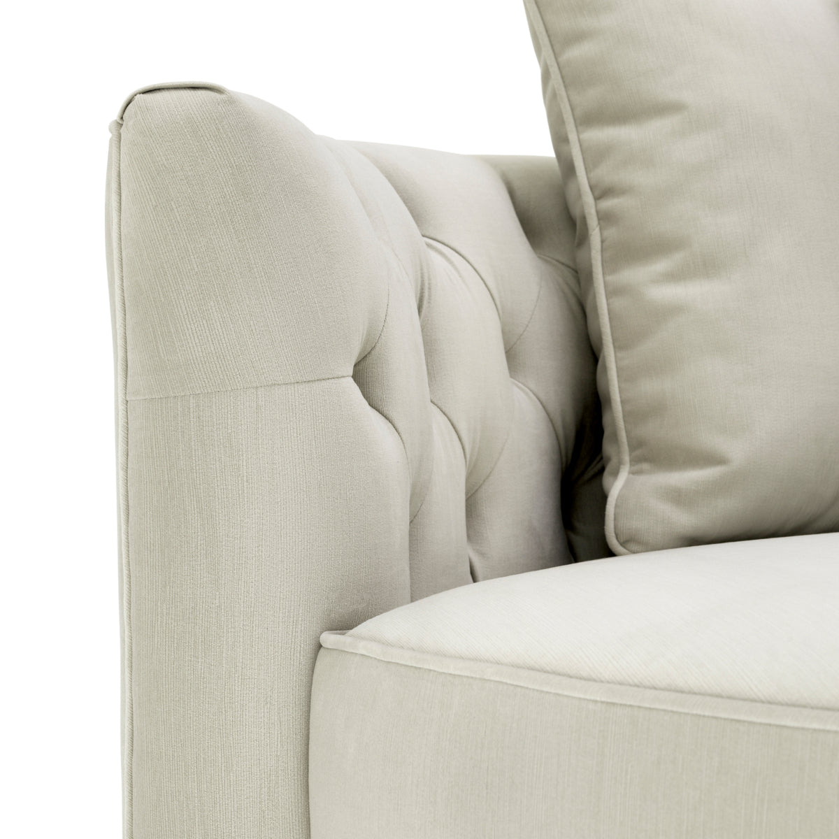 Round Tufted Sofa Carlita | Cabothousefurniture.com