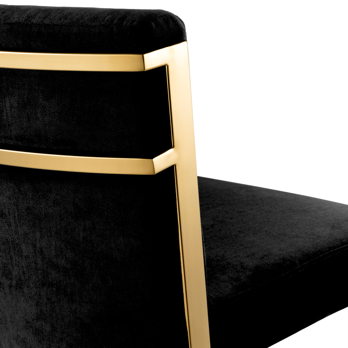 Black Velvet Counter Stool Scott | Cabothousefurniture.com