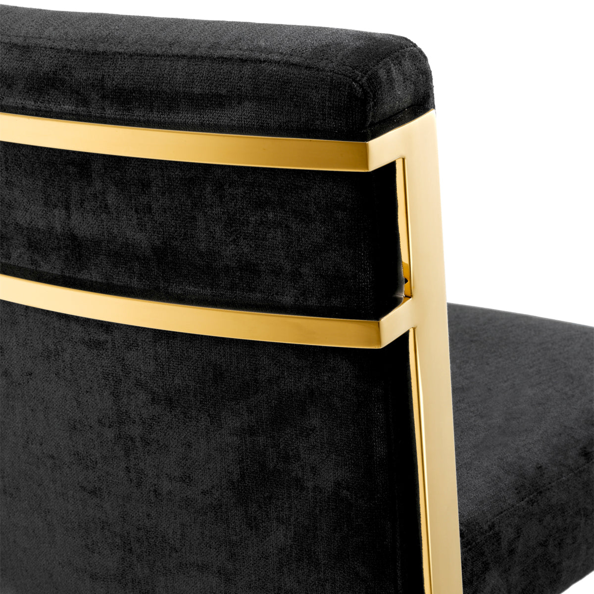 Black Upholstered Bar Stool Scott | Cabothousefurniture.com