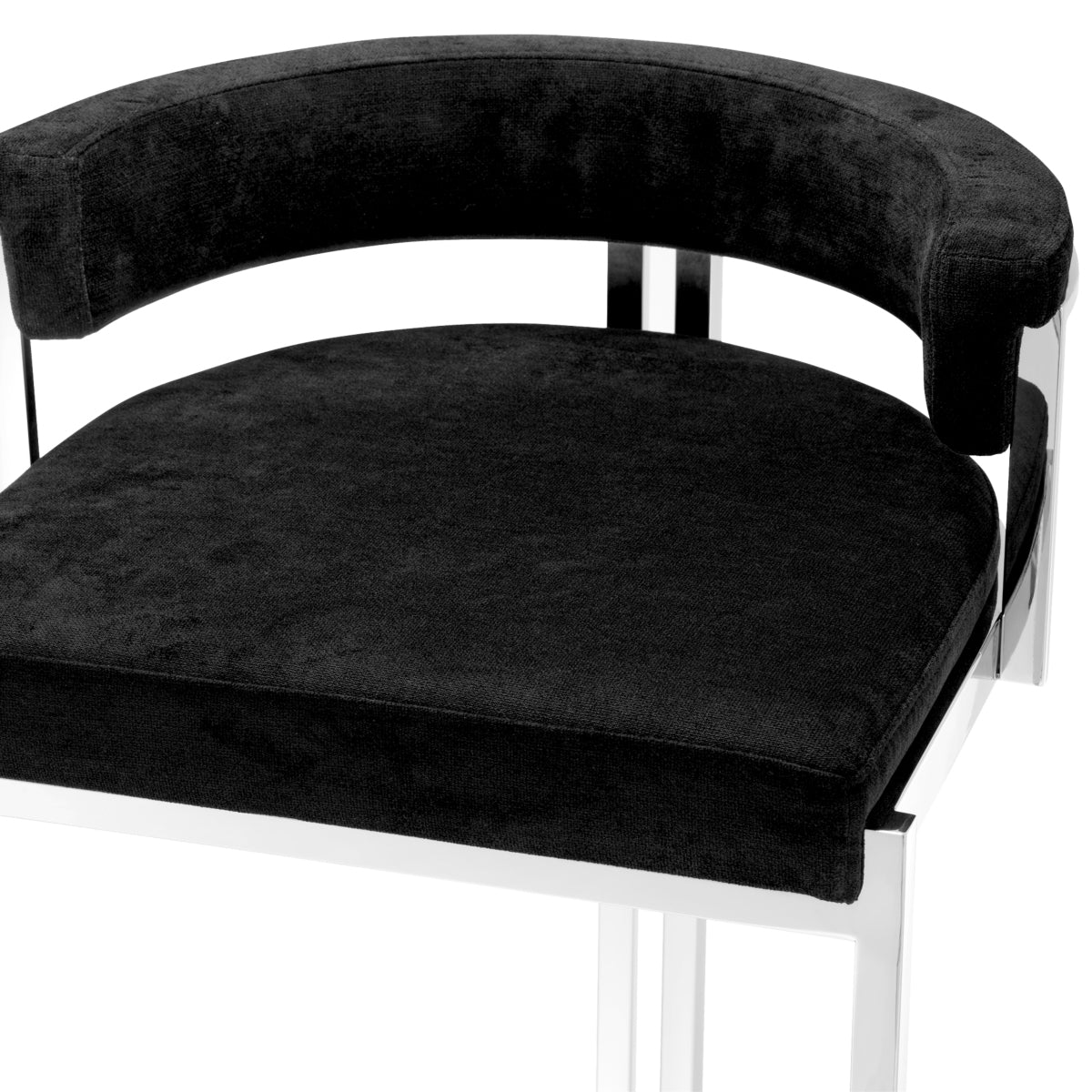 Black Velvet Counter Stool Dante | Cabothousefurniture.com