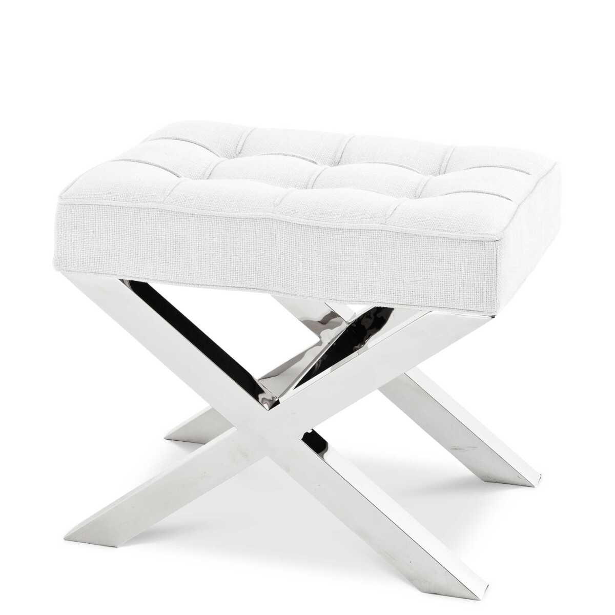 Off White X-Legged Stool Beekman