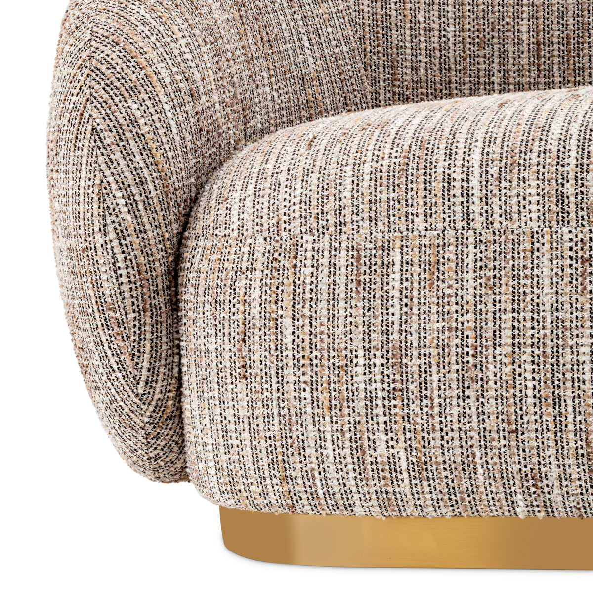 Curve Upholstered Sofa Brice