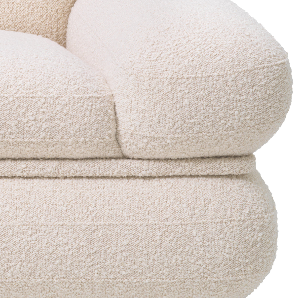 Boucle Cream Chair Ménard | Cabothousefurniture.com