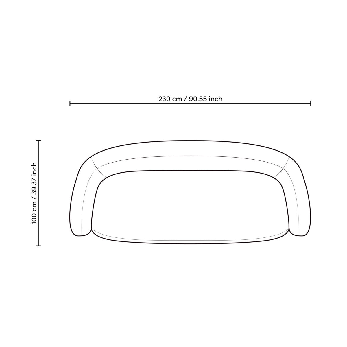 Off-white Modern Sofa Novelle | Cabothousefurniture.com