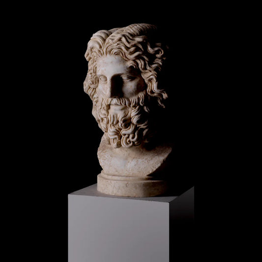 Greek God Marble Statue Zeus | Cabothousefurniture.com