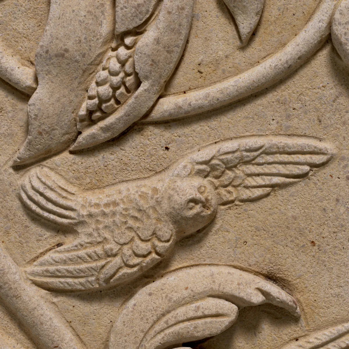 Beige Pilaster Decorative Object Acanthus