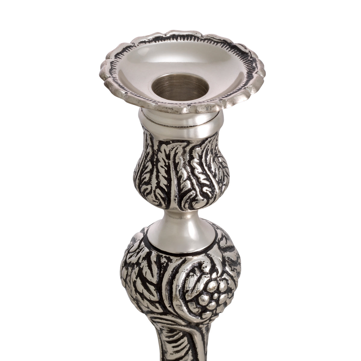 Antique Silver Candle Holder Thomson | Cabothousefurniture.com