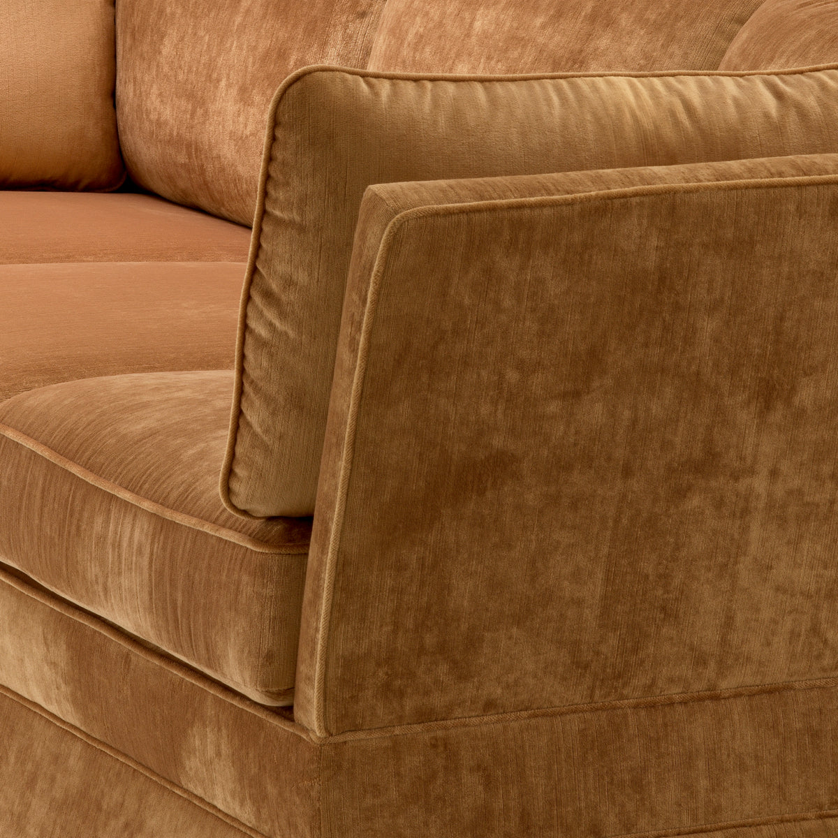 Copper Velvet Sofa Belvedere