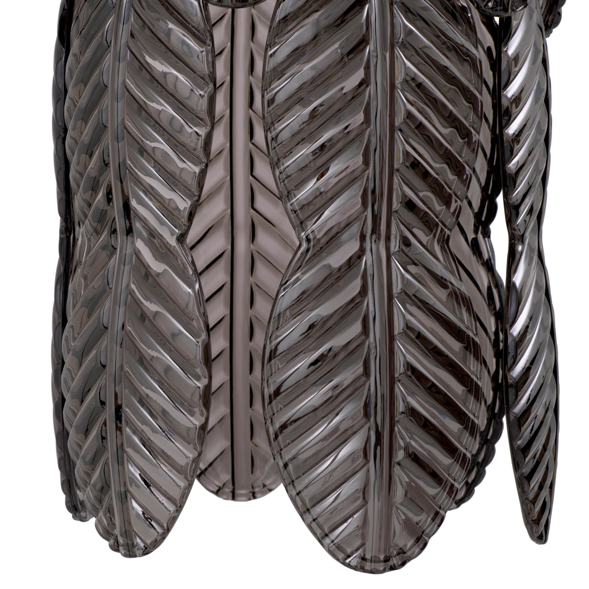 Smoke Glass Palm Chandelier Sahure