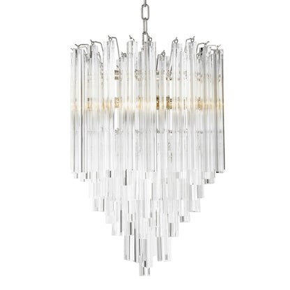 Tapered Glass Rods Chandelier Salerno | Cabothousefurniture.com