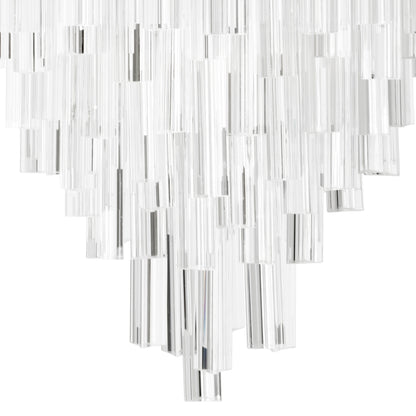 Tapered Glass Rods Chandelier Salerno | Cabothousefurniture.com