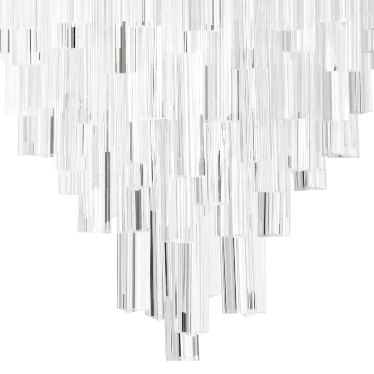 Tapered Glass Rods Chandelier Salerno | Cabothousefurniture.com
