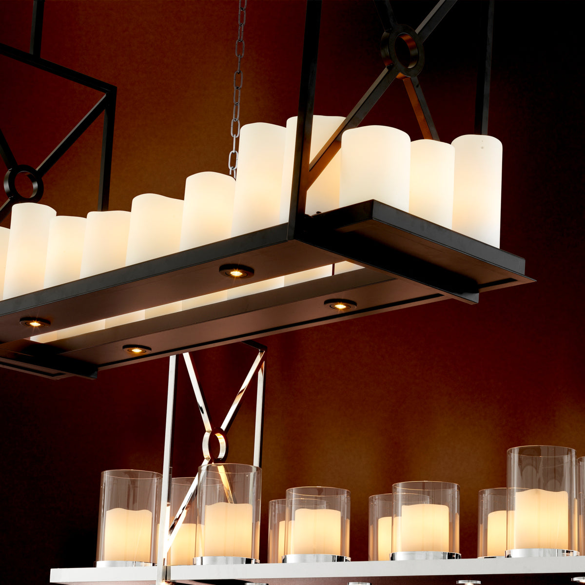 Black Candle Chandelier Commodore | Cabothousefurniture.com