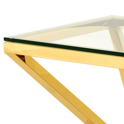 Gold Side Table Connor | Cabothousefurniture.com