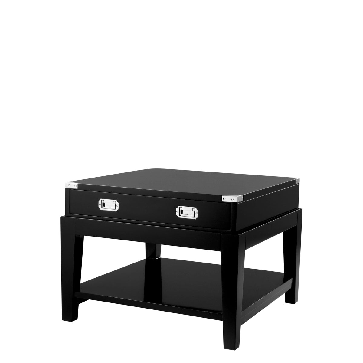 Oak Wooden Side Table Military | Cabothousefurniture.com
